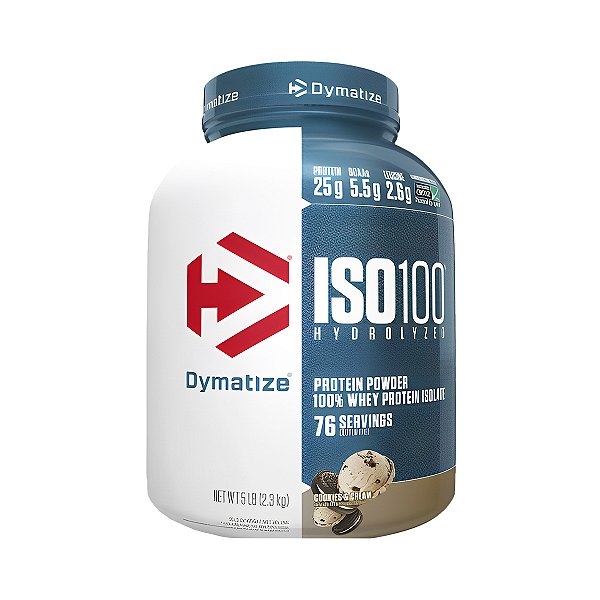 Iso 100 Hydrolyzed Cookies & Cream - 2,3Kg - Dymatize